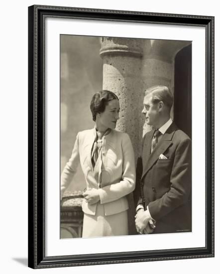 The Duke and the Duchess of Windsor, Prince Edward, Formerly King of the United Kingdom-Cecil Beaton-Framed Photographic Print