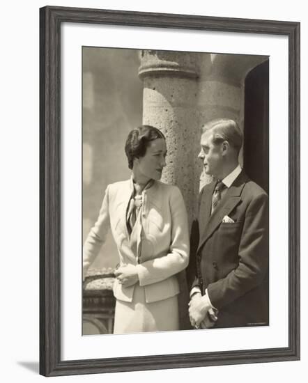 The Duke and the Duchess of Windsor, Prince Edward, Formerly King of the United Kingdom-Cecil Beaton-Framed Photographic Print