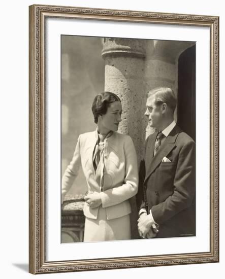 The Duke and the Duchess of Windsor, Prince Edward, Formerly King of the United Kingdom-Cecil Beaton-Framed Photographic Print