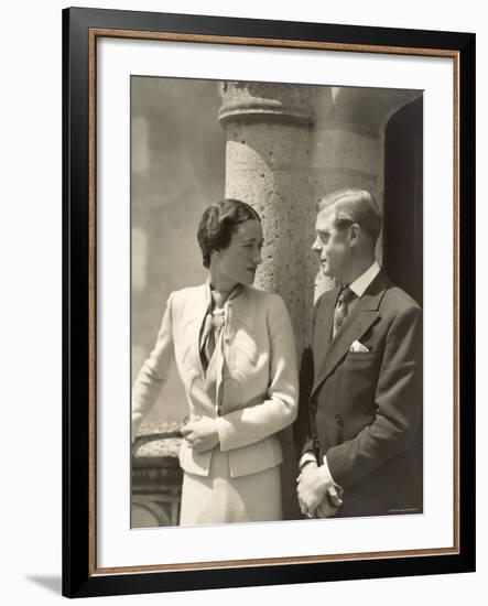 The Duke and the Duchess of Windsor, Prince Edward, Formerly King of the United Kingdom-Cecil Beaton-Framed Photographic Print