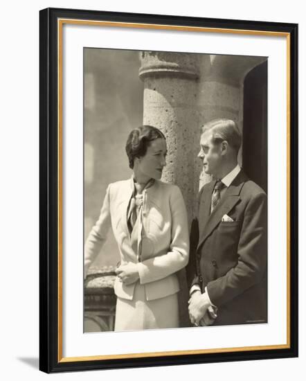 The Duke and the Duchess of Windsor, Prince Edward, Formerly King of the United Kingdom-Cecil Beaton-Framed Photographic Print