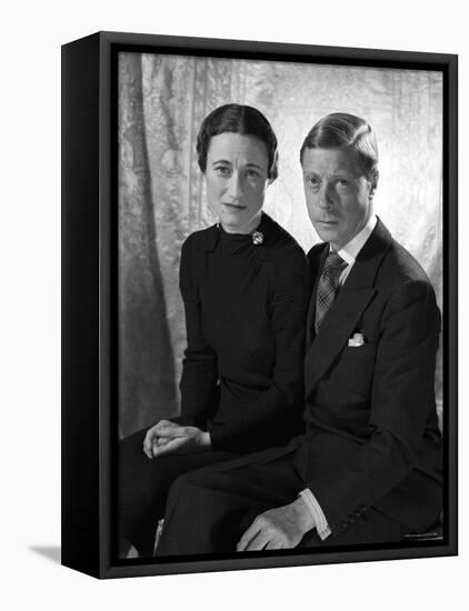 The Duke and the Duchess of Windsor, Prince Edward with Wallis Simpson-Cecil Beaton-Framed Premier Image Canvas