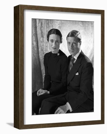 The Duke and the Duchess of Windsor, Prince Edward with Wallis Simpson-Cecil Beaton-Framed Photographic Print