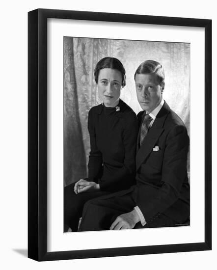 The Duke and the Duchess of Windsor, Prince Edward with Wallis Simpson-Cecil Beaton-Framed Photographic Print