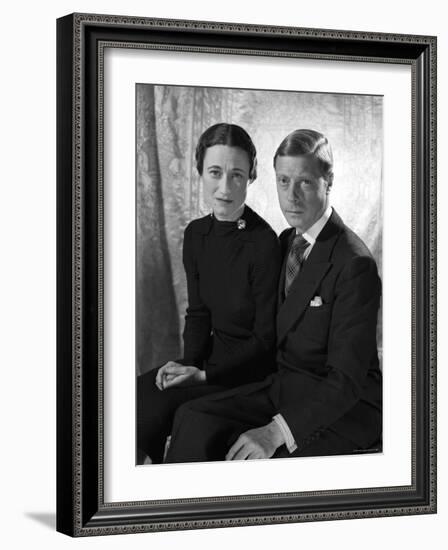 The Duke and the Duchess of Windsor, Prince Edward with Wallis Simpson-Cecil Beaton-Framed Photographic Print