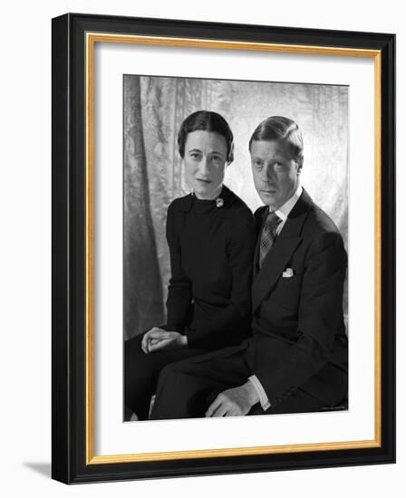 The Duke and the Duchess of Windsor, Prince Edward with Wallis Simpson-Cecil Beaton-Framed Photographic Print