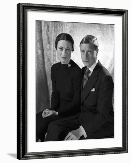 The Duke and the Duchess of Windsor, Prince Edward with Wallis Simpson-Cecil Beaton-Framed Photographic Print