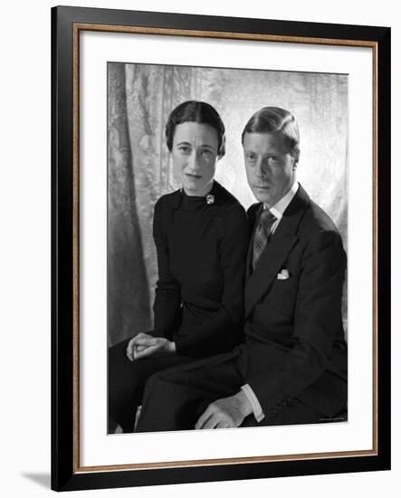 The Duke and the Duchess of Windsor, Prince Edward with Wallis Simpson-Cecil Beaton-Framed Photographic Print