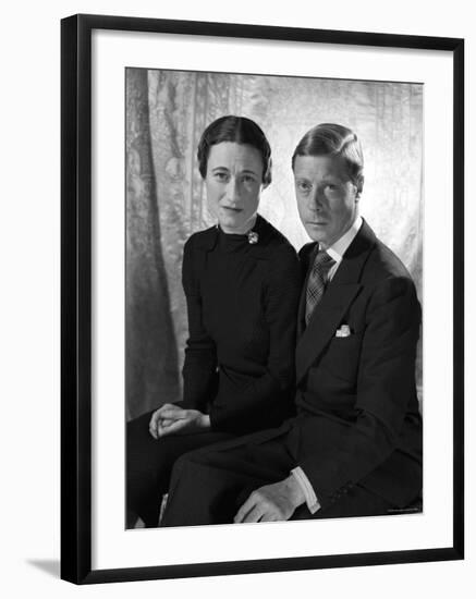 The Duke and the Duchess of Windsor, Prince Edward with Wallis Simpson-Cecil Beaton-Framed Photographic Print