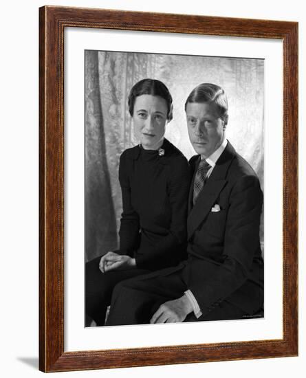 The Duke and the Duchess of Windsor, Prince Edward with Wallis Simpson-Cecil Beaton-Framed Photographic Print