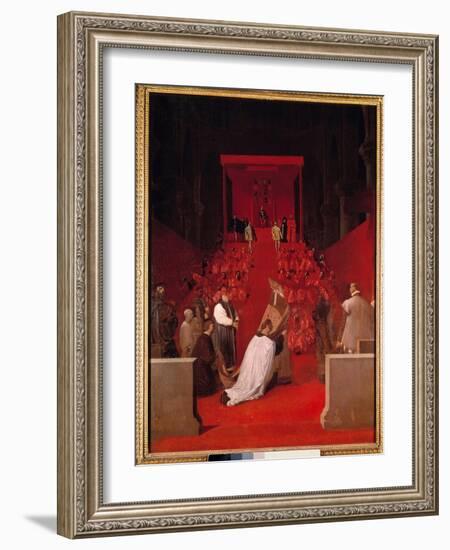 The Duke of Alba Has the Church of St. Gudule of Brussels Ferdinand Alvare of Toledo (Fernando Alva-Jean Auguste Dominique Ingres-Framed Giclee Print