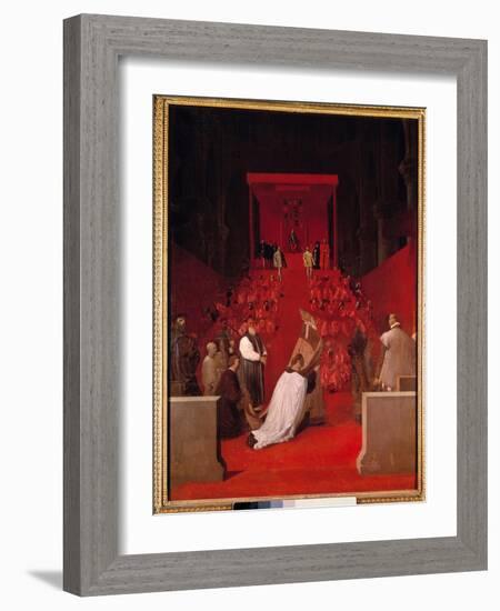 The Duke of Alba Has the Church of St. Gudule of Brussels Ferdinand Alvare of Toledo (Fernando Alva-Jean Auguste Dominique Ingres-Framed Giclee Print