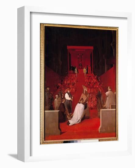 The Duke of Alba Has the Church of St. Gudule of Brussels Ferdinand Alvare of Toledo (Fernando Alva-Jean Auguste Dominique Ingres-Framed Giclee Print