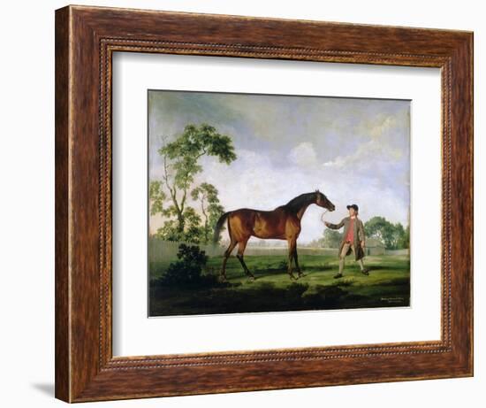 The Duke of Ancaster's Bay Stallion "Spectator", Held by a Groom, c.1762-5-George Stubbs-Framed Giclee Print