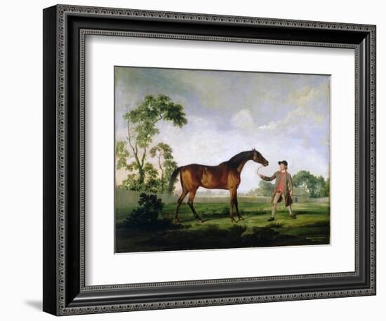 The Duke of Ancaster's Bay Stallion "Spectator", Held by a Groom, c.1762-5-George Stubbs-Framed Giclee Print