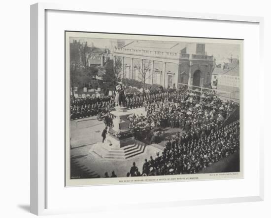 The Duke of Bedford Unveiling a Statue of John Howard at Bedford-null-Framed Giclee Print