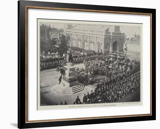 The Duke of Bedford Unveiling a Statue of John Howard at Bedford-null-Framed Giclee Print