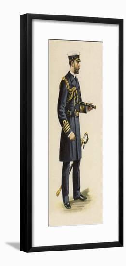 The Duke of Cornwall and York During His Naval Service, 1892-Henry Payne-Framed Giclee Print