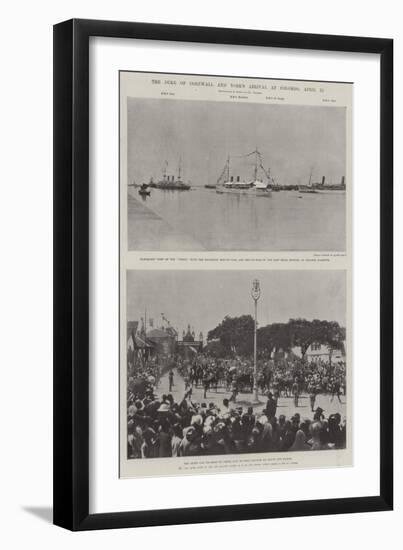 The Duke of Cornwall and York's Arrival at Colombo, 12 April-null-Framed Giclee Print