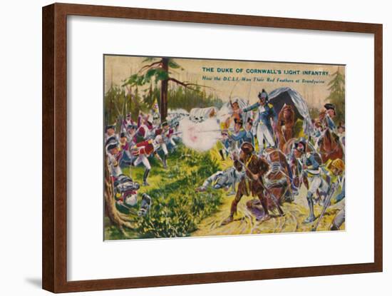 'The Duke of Cornwall's Light Infantry...at Brandywine', 1777, (1939)-Unknown-Framed Giclee Print