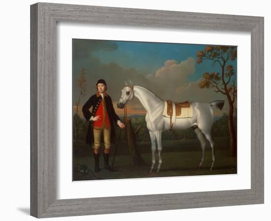 The Duke of Cumberlands Grey Racehorse Crab held by a Groom-James Seymour-Framed Giclee Print