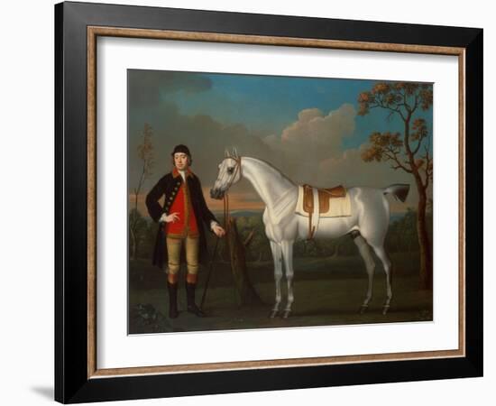 The Duke of Cumberlands Grey Racehorse Crab held by a Groom-James Seymour-Framed Giclee Print