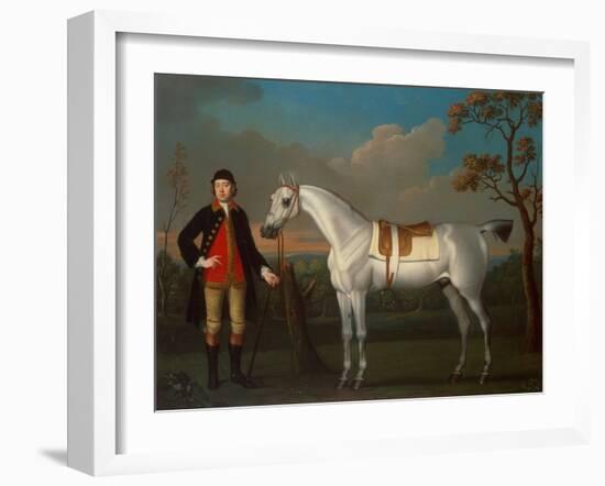 The Duke of Cumberlands Grey Racehorse Crab held by a Groom-James Seymour-Framed Giclee Print