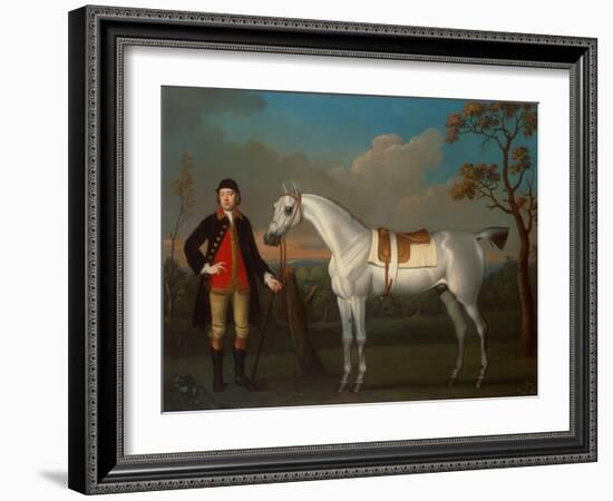 The Duke of Cumberlands Grey Racehorse Crab held by a Groom-James Seymour-Framed Giclee Print