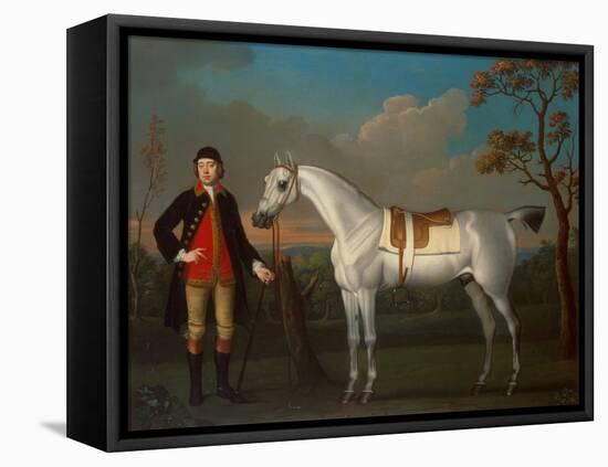 The Duke of Cumberlands Grey Racehorse Crab held by a Groom-James Seymour-Framed Premier Image Canvas