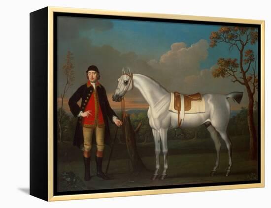 The Duke of Cumberlands Grey Racehorse Crab held by a Groom-James Seymour-Framed Premier Image Canvas