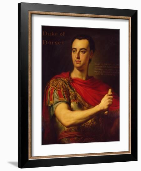 The Duke of Dorset, 1744 (Oil on Canvas)-George Knapton-Framed Giclee Print