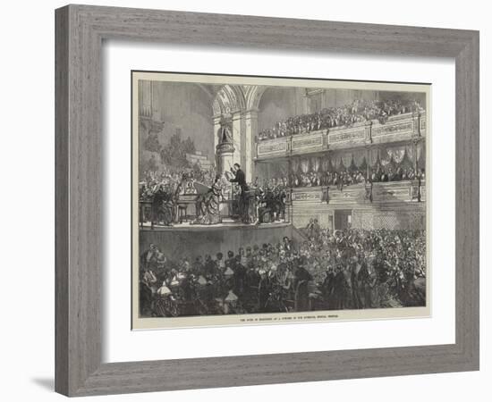 The Duke of Edinburgh at a Concert of the Liverpool Musical Festival-Charles Robinson-Framed Giclee Print