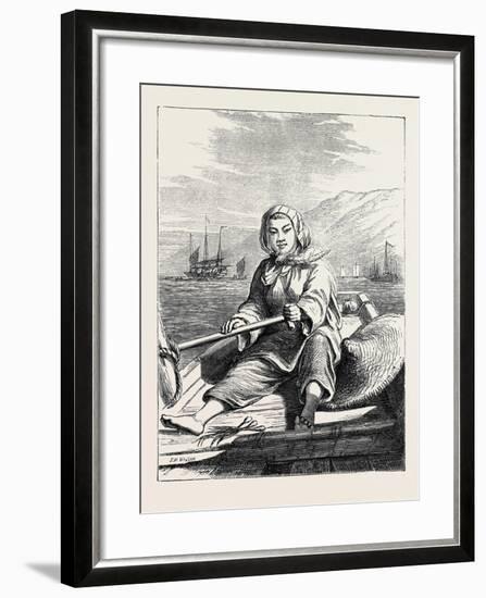 The Duke of Edinburgh's Collection at the South Kensington Museum, London: a Boat Girl at Canton-null-Framed Giclee Print