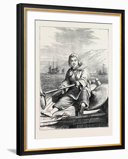 The Duke of Edinburgh's Collection at the South Kensington Museum, London: a Boat Girl at Canton-null-Framed Giclee Print