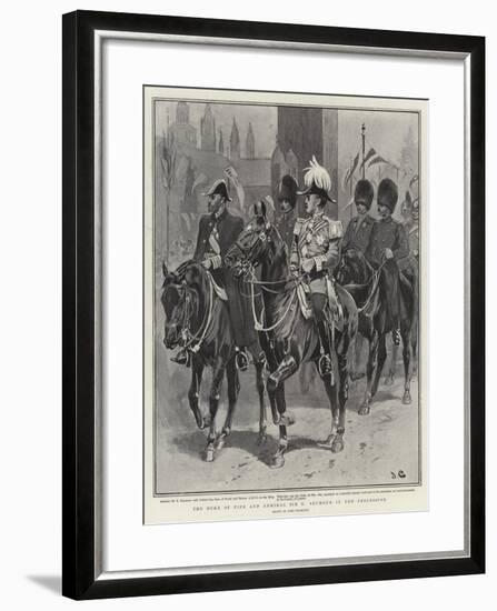 The Duke of Fife and Admiral Sir E Seymour in the Procession-John Charlton-Framed Giclee Print