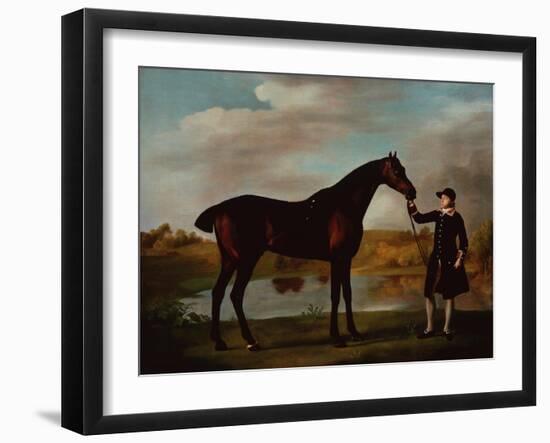 The Duke of Malboroughs Bay Hunter with a Groom-George Stubbs-Framed Giclee Print