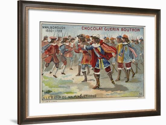 The Duke of Marlborough at the Battle of Malplaquet-null-Framed Giclee Print