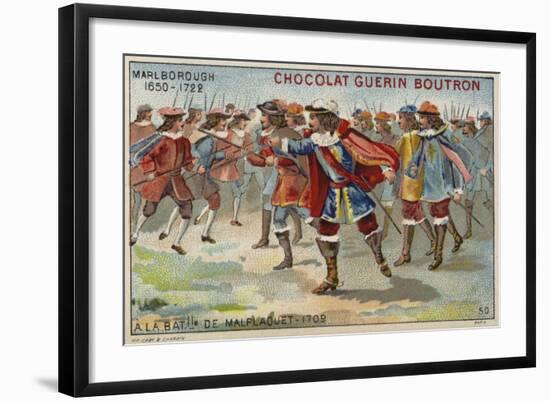 The Duke of Marlborough at the Battle of Malplaquet-null-Framed Giclee Print