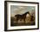 The Duke of Marlborough's (?) Bay Hunter, with a Groom in Livery in a Lake Landscape-George Stubbs-Framed Giclee Print