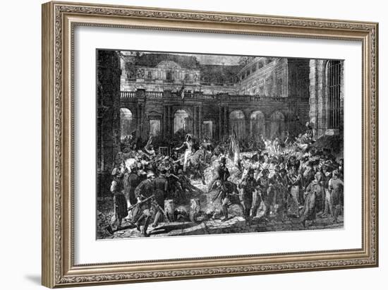 The Duke of Orleans Leaves the Royal Palace, Paris, 31st July 1830 (1882-188)-Antoine Charles Horace Vernet-Framed Giclee Print