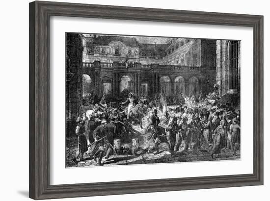 The Duke of Orleans Leaves the Royal Palace, Paris, 31st July 1830 (1882-188)-Antoine Charles Horace Vernet-Framed Giclee Print