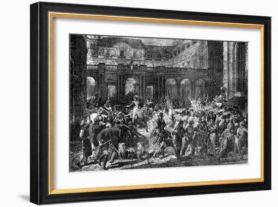 The Duke of Orleans Leaves the Royal Palace, Paris, 31st July 1830 (1882-188)-Antoine Charles Horace Vernet-Framed Giclee Print