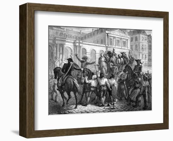 The Duke of Orleans on the Way to the Guillotine, Paris, 6th November 1793 (1882-188)-Renaud Renaud-Framed Giclee Print