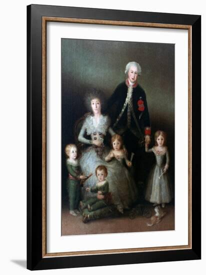 The Duke of Osuna and His Family, 1788-Francisco de Goya-Framed Giclee Print