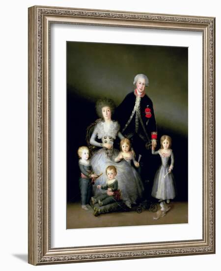 The Duke of Osuna and His Family, 1788-Francisco de Goya-Framed Giclee Print