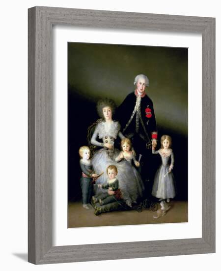 The Duke of Osuna and His Family, 1788-Francisco de Goya-Framed Giclee Print