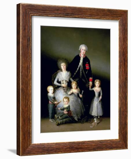 The Duke of Osuna and His Family, 1788-Francisco de Goya-Framed Giclee Print