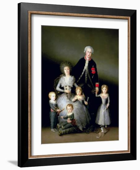 The Duke of Osuna and His Family, 1788-Francisco de Goya-Framed Giclee Print