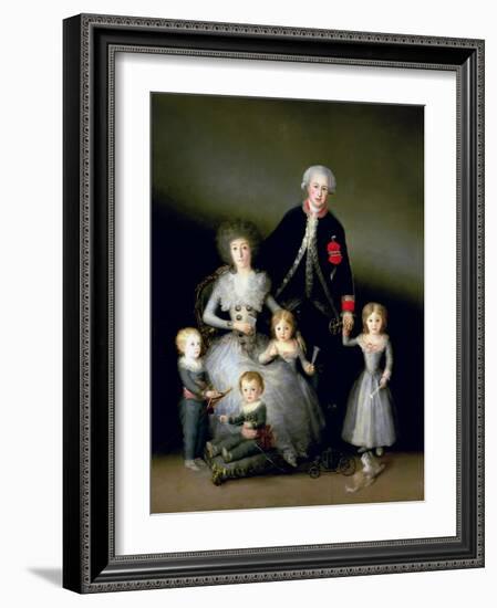 The Duke of Osuna and His Family, 1788-Francisco de Goya-Framed Giclee Print