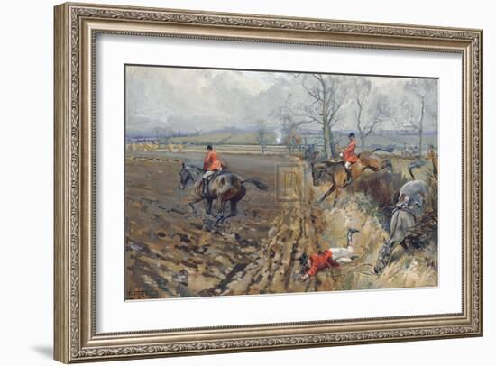 The Duke of Rutland's Hounds-Lionel Edwards-Framed Premium Giclee Print